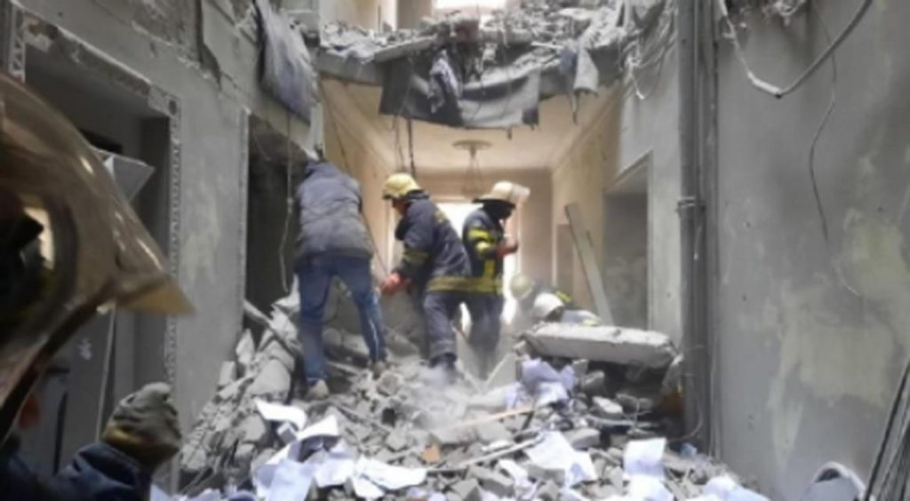 Immagini di Kharkiv bombardata