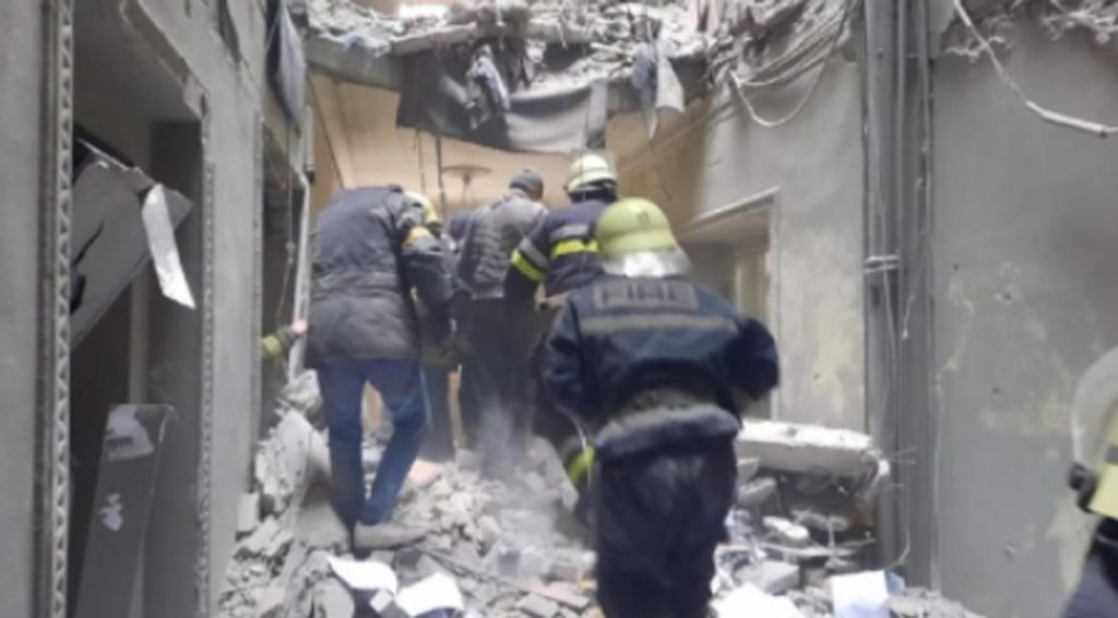Immagini di Kharkiv bombardata