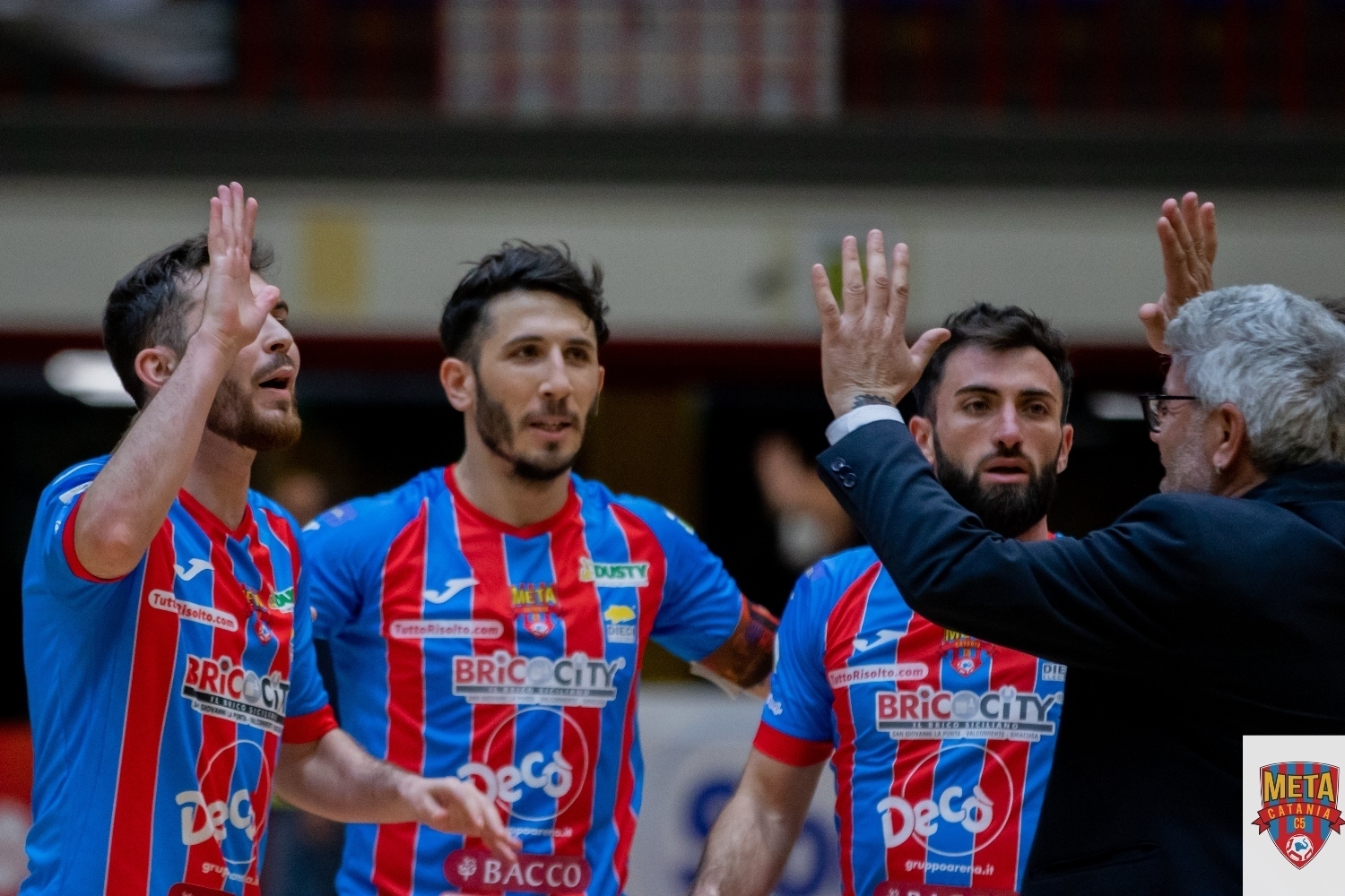 esultanza finale Meta Catania Bricocity
