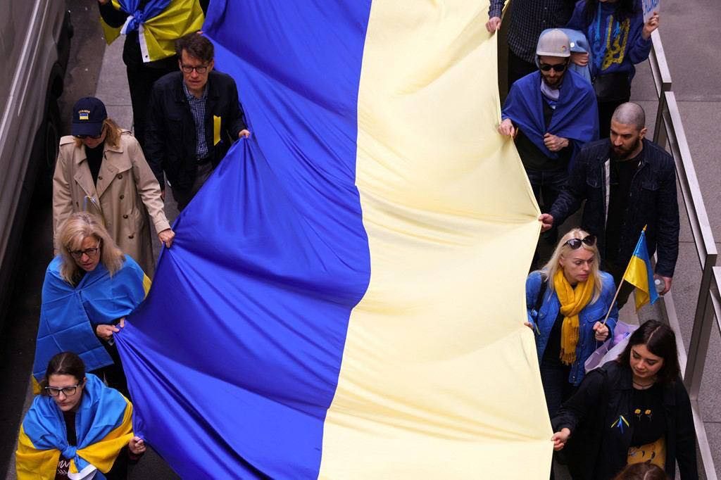 manifestazioni pro ucraina a new york