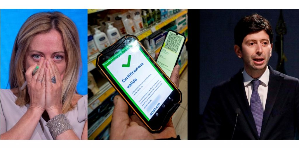 meloni green pass speranza