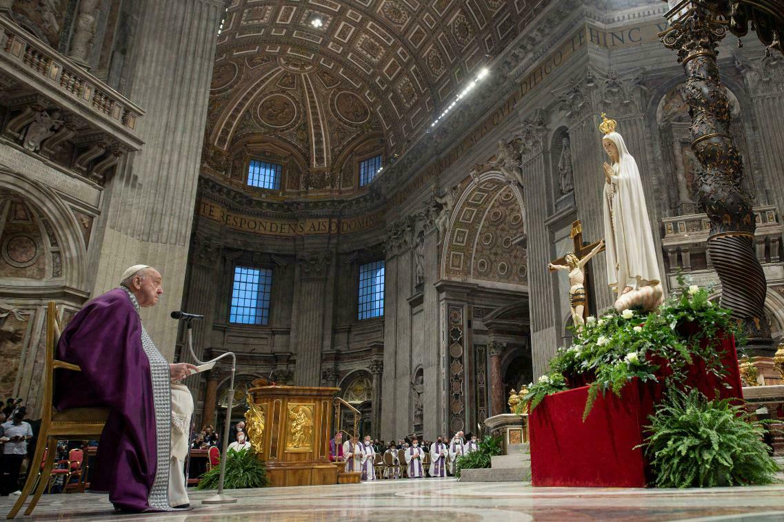 papa francesco consacrazione russia e ucraina