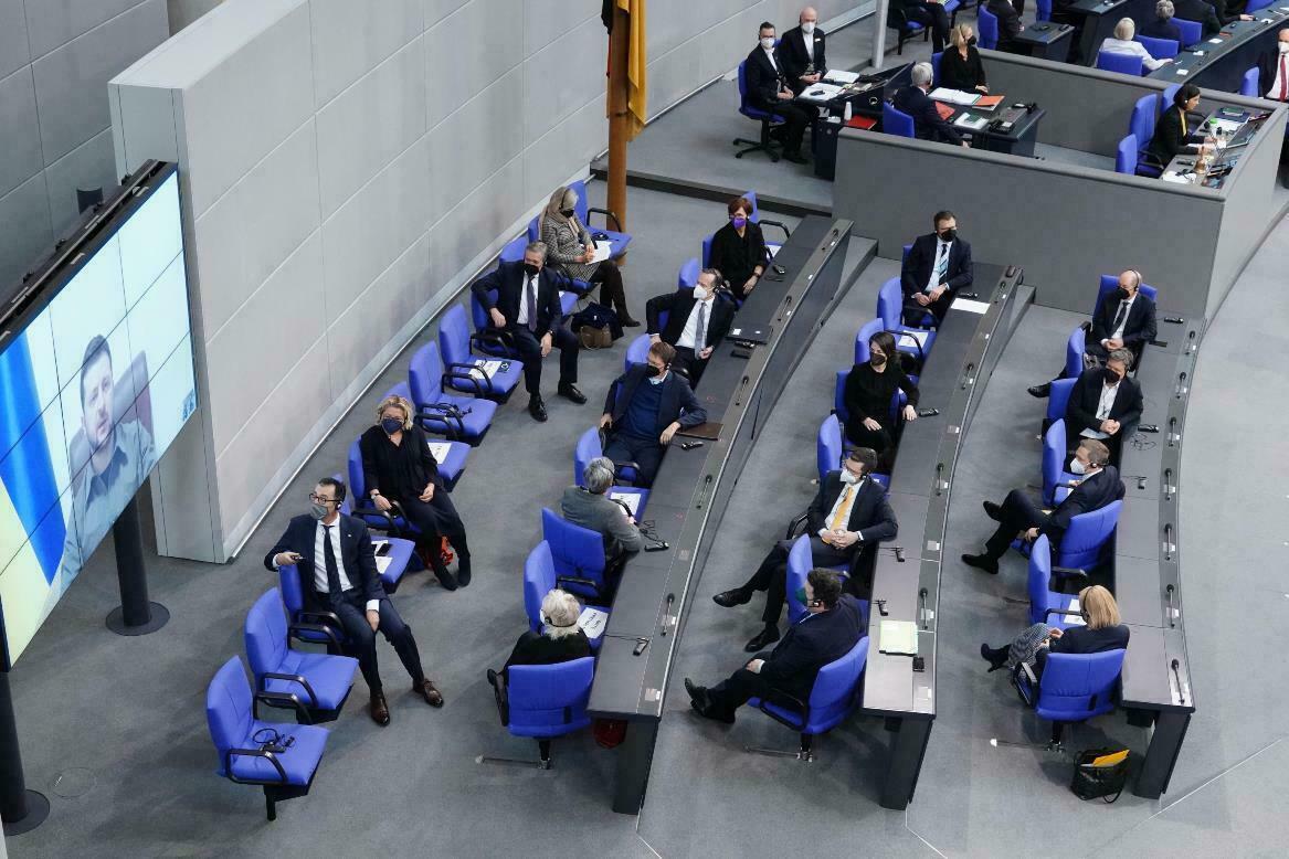 zelensky parla al bundestag tedesco