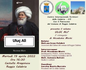 Foto manifesto - Presentazione romanzo -Uluc Ali di Nicodemo Misiti