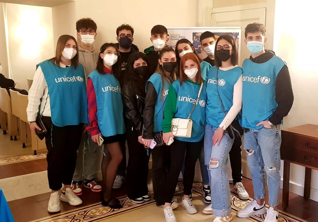 Giovani volontari Unicef del Comitato di Cosenza
