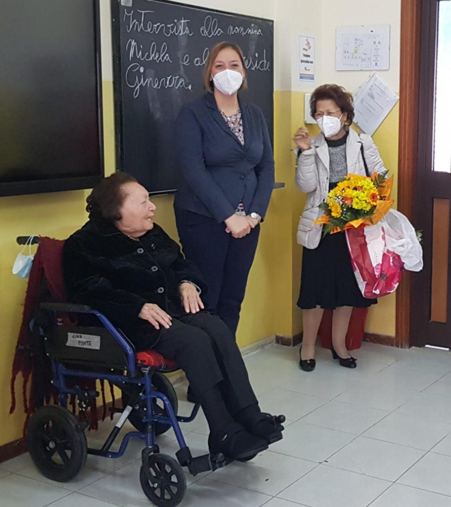 Nonna Michela insegnante 102 anni per un giorno