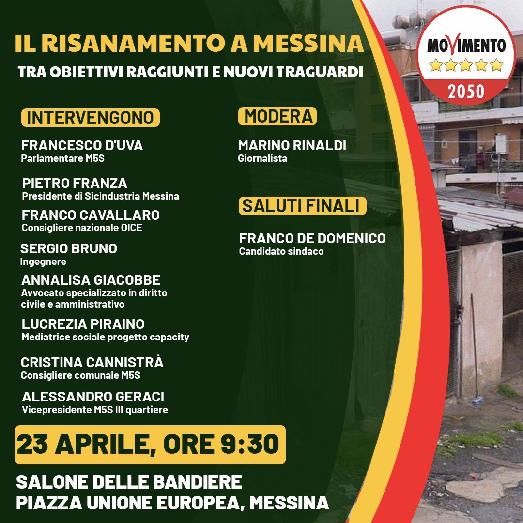 Risanamento Messina 23 aprile