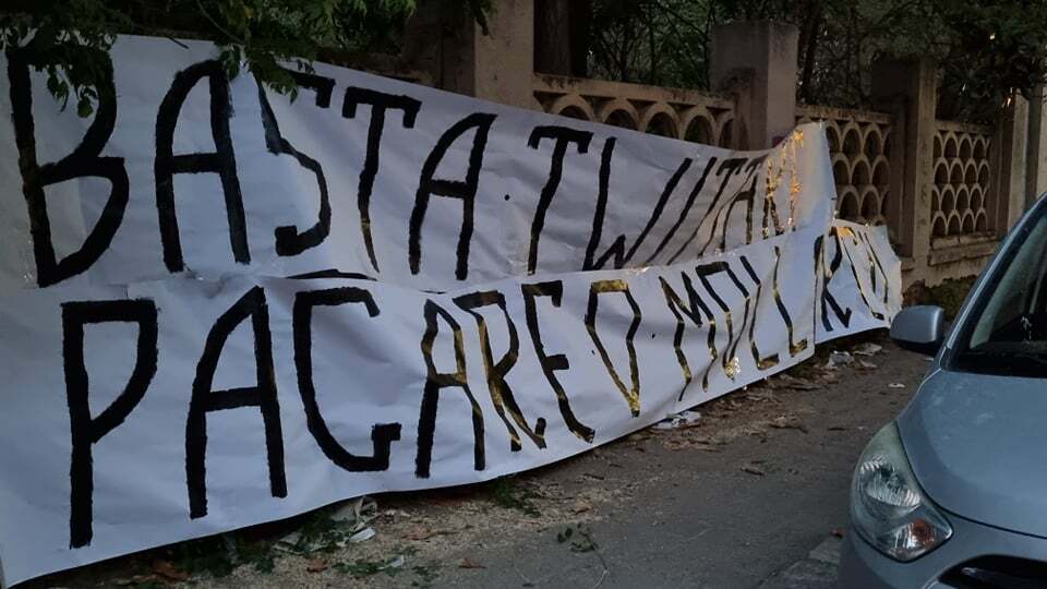Striscione Gallo Reggina
