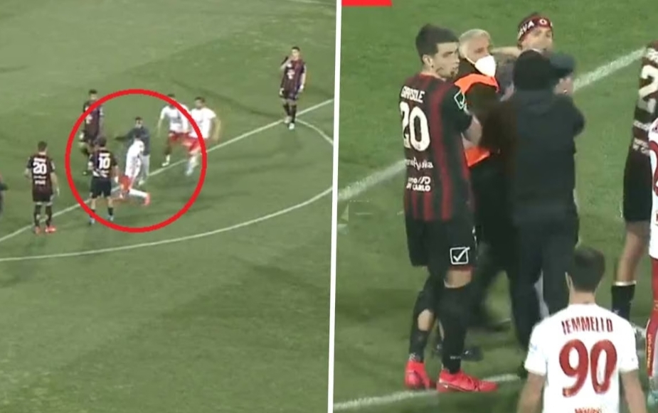 foggia catanzaro aggressione iemmello