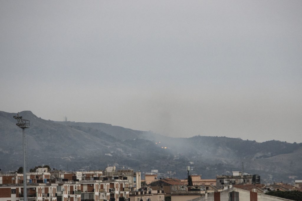 incendio zona sud reggio calabria