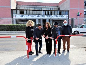 liceo scientifico alessandro volta inaugurato parcheggio reggio calabria