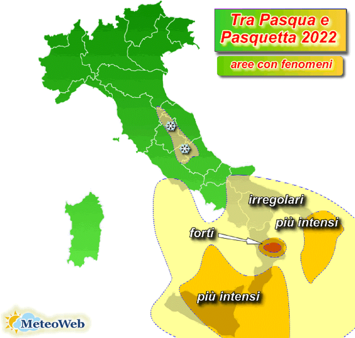 Previsioni Meteo pasqua e pasquetta 2022