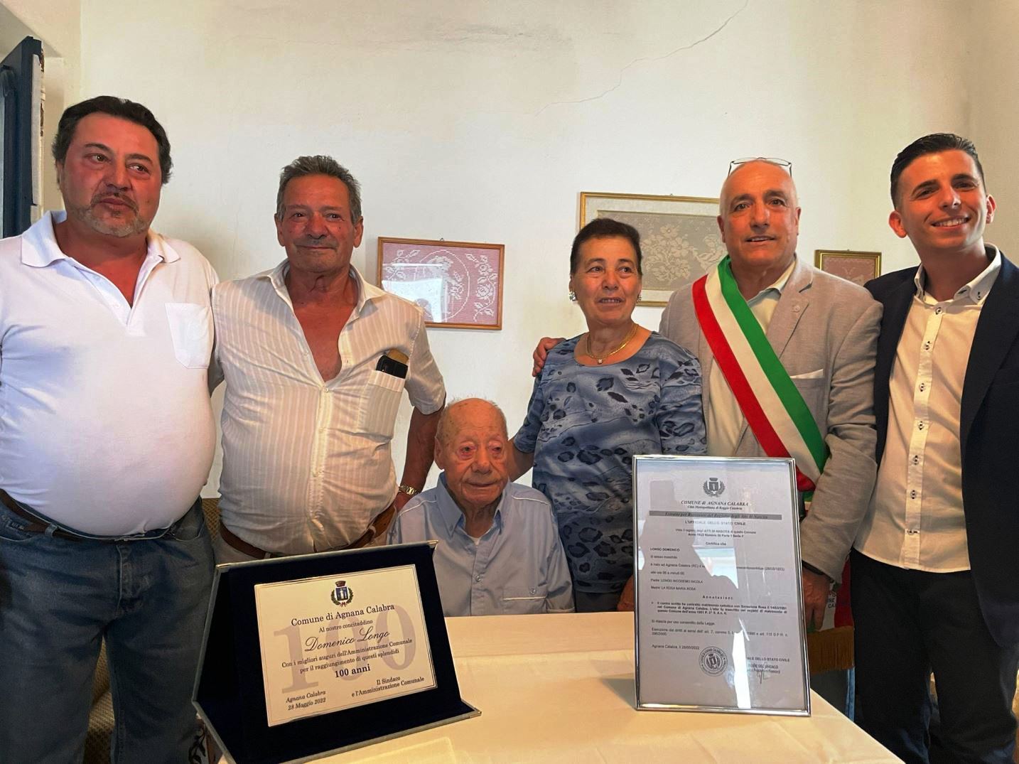 100 anni Domenico Longo agnana calabra