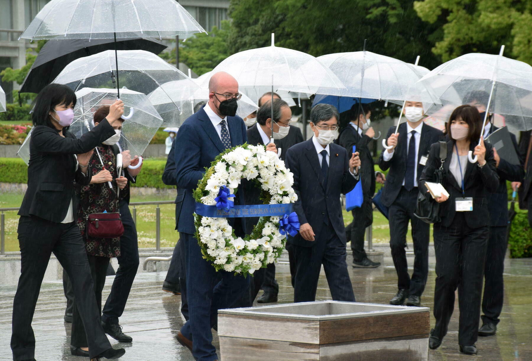 European Council President Charles Michel visits Hiroshima