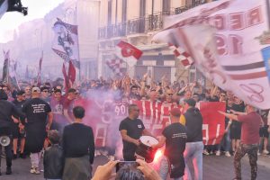 Corteo tifosi reggina