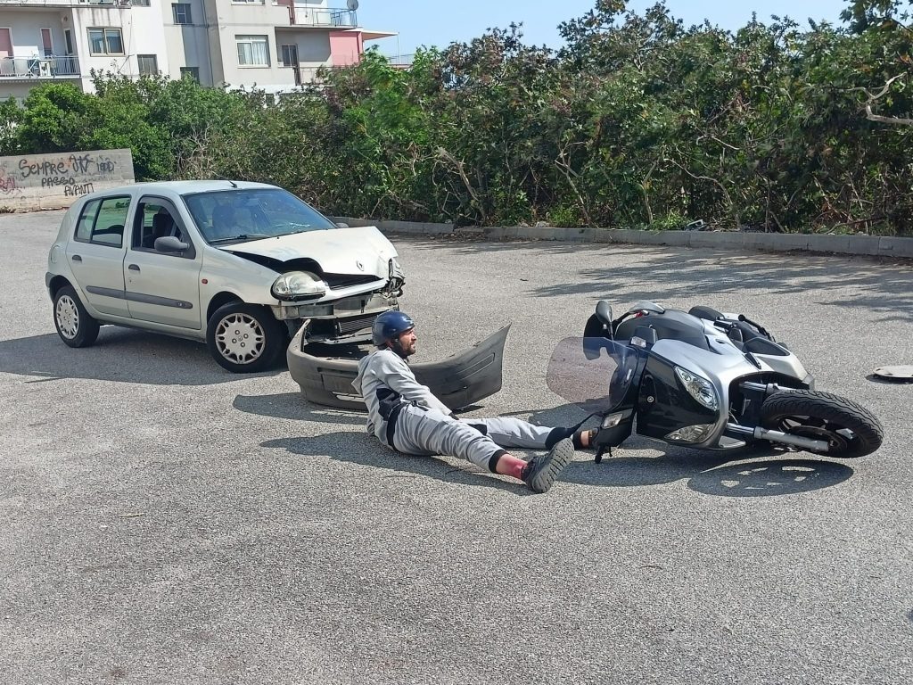 Simulazione incidente corso Polizia Locale Reggio Calabria