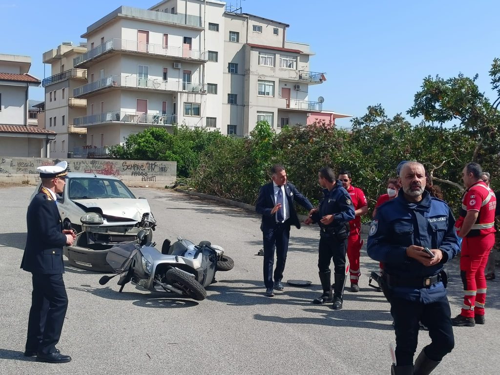 Simulazione incidente corso Polizia Locale Reggio Calabria