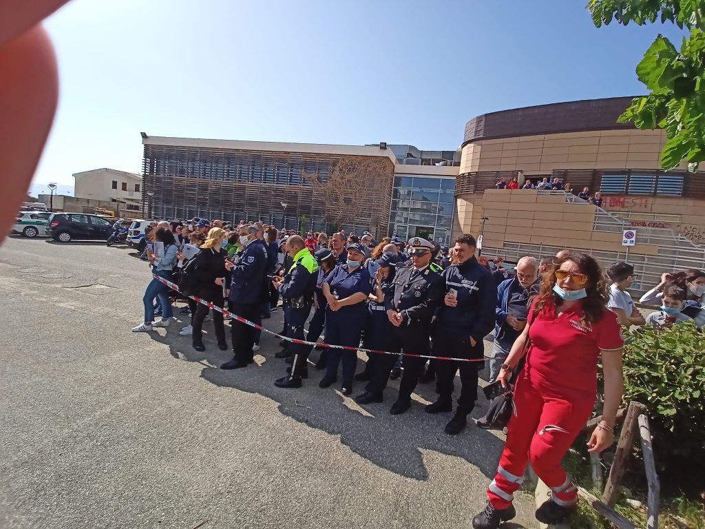 Simulazione incidente corso Polizia Locale Reggio Calabria