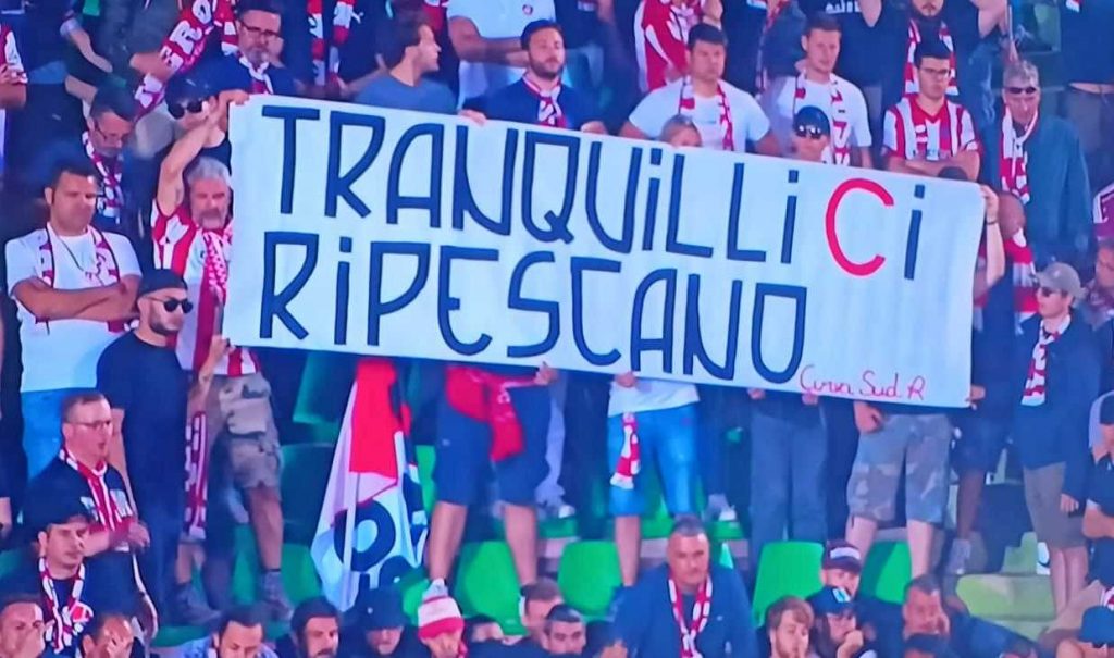 Striscione tifosi Vicenza