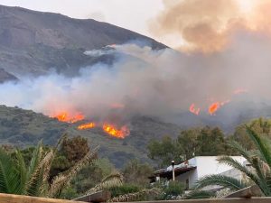 incendio stromboli 25-26 maggio