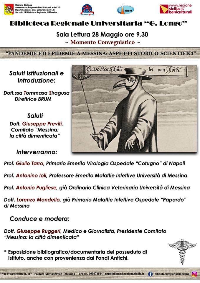 locandina pandemie ed epidemie a messina