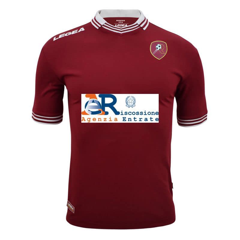 maglia reggina sponsor agenzia delle entrate