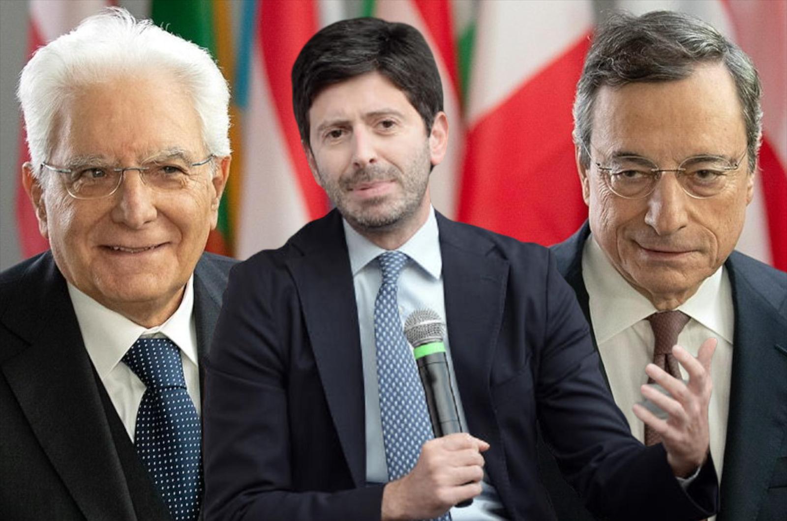 mattarella speranza e draghi