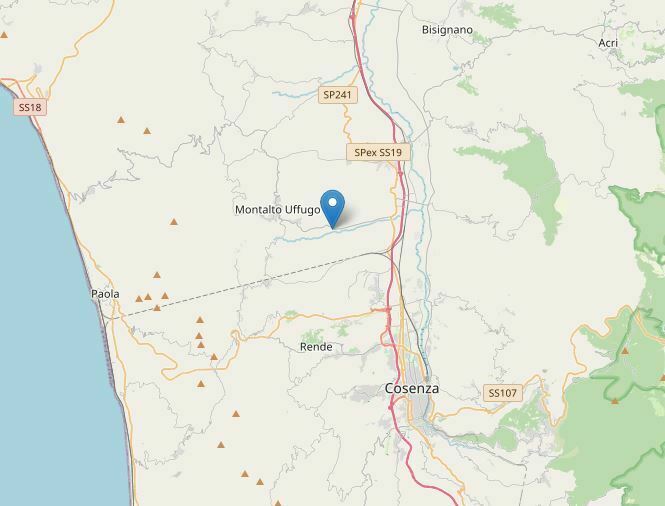 terremoto cosenza calabria