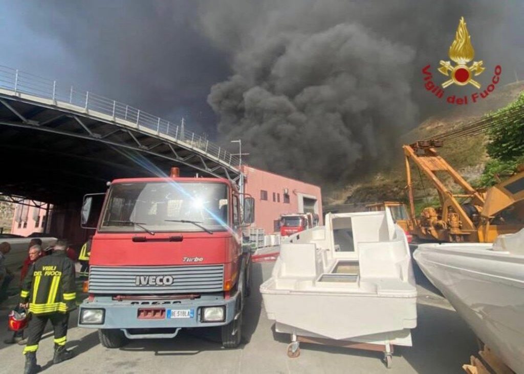 Incendio Sant'Agata Militello