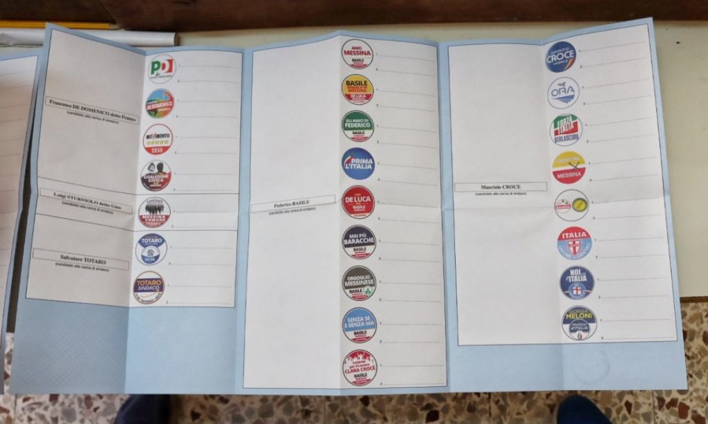 elezioni comunali 2022 messina