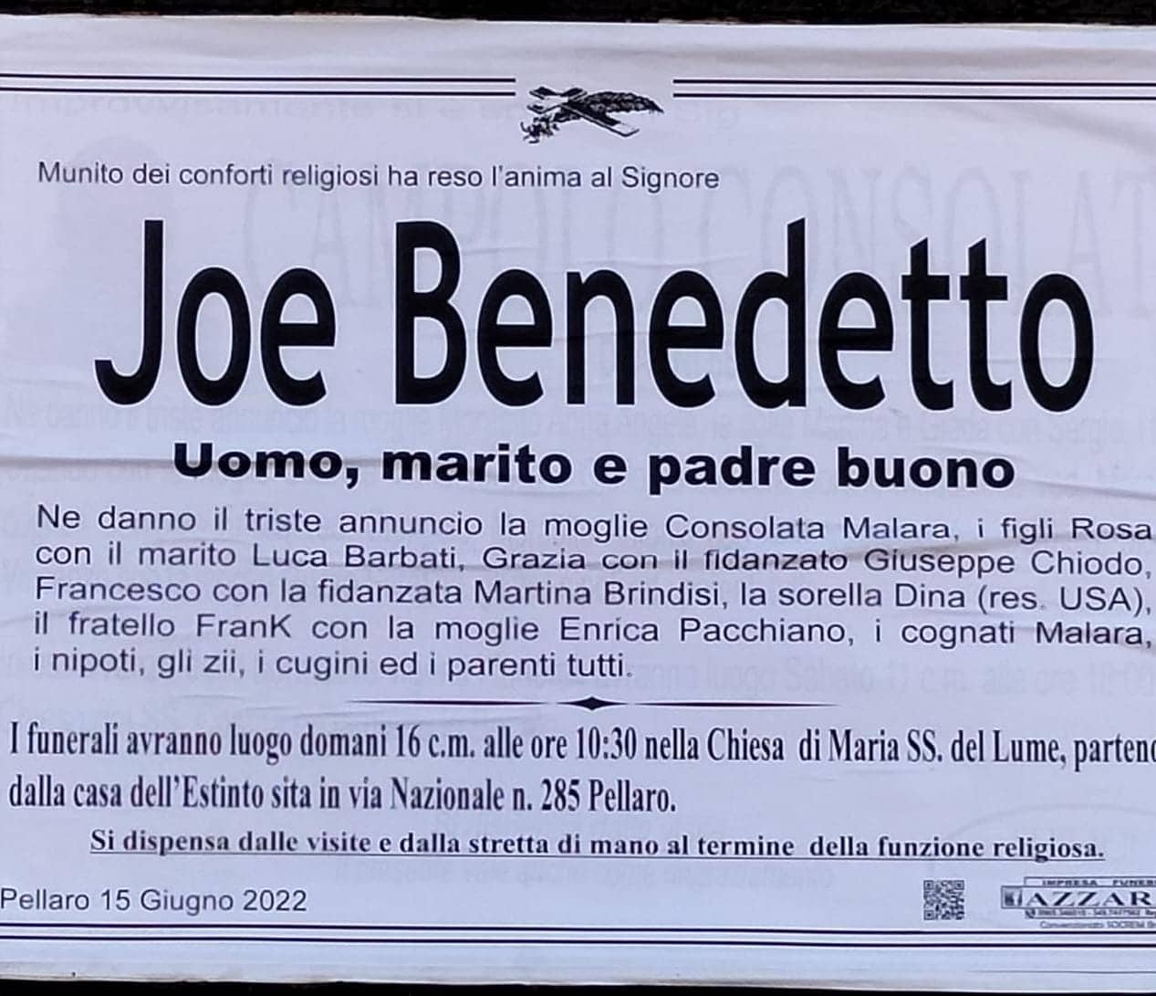 manifesto joe benedetto