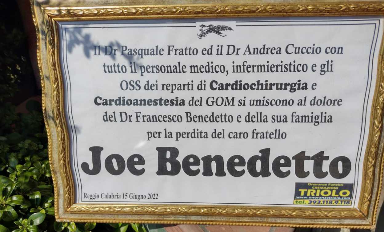 morto joe benedetto