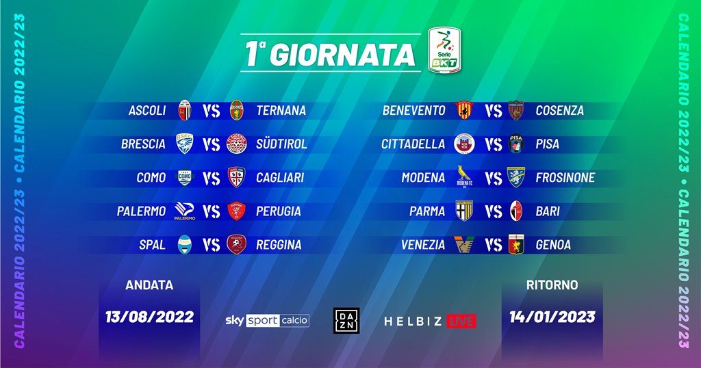 1 giornata serie b 2022 23