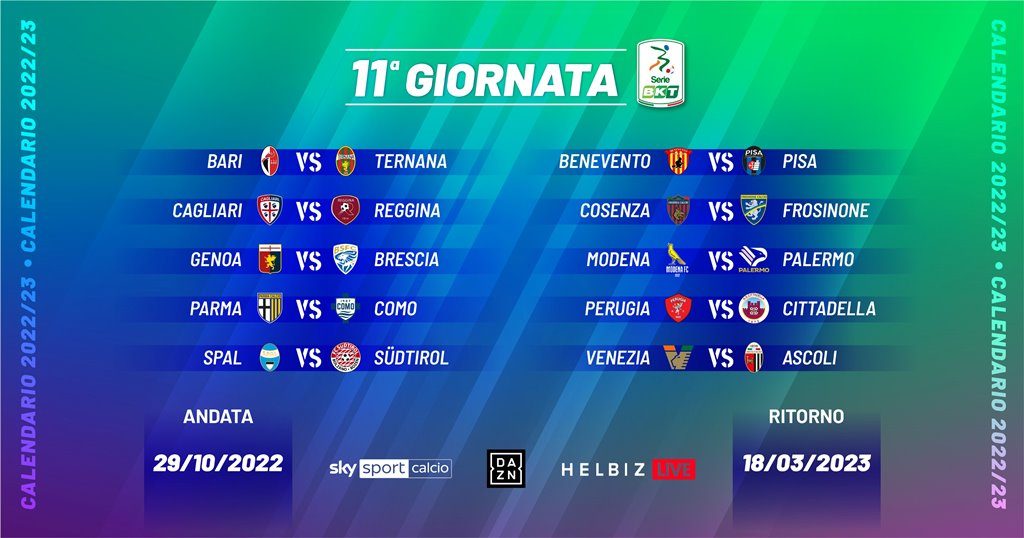 11 giornata serie b 2022 23