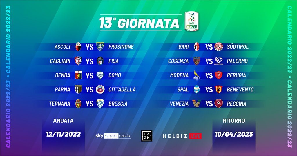 13 giornata serie b 2022 23