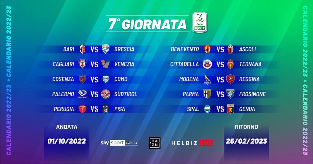 7 giornata serie b 2022 23