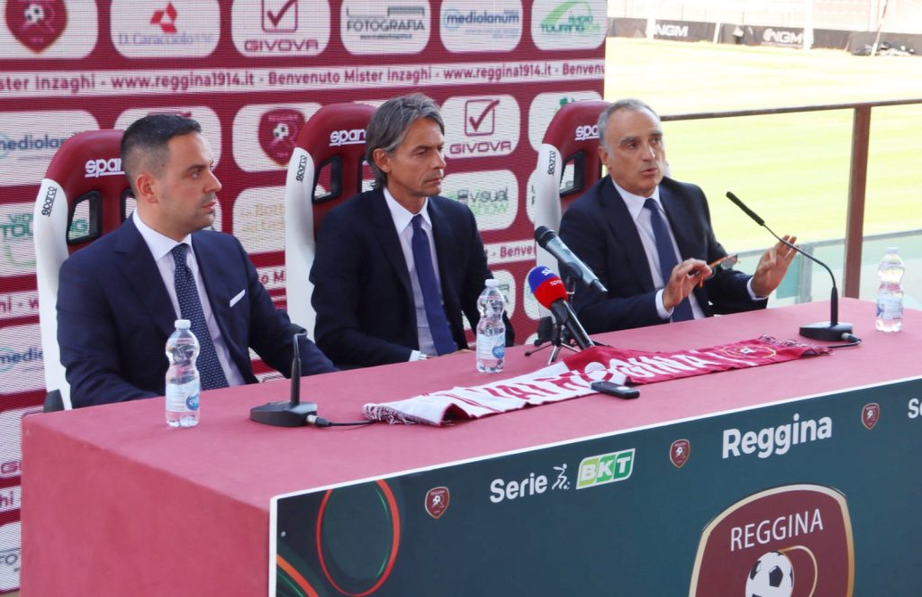 Conferenza presentazione Inzaghi-Reggina Saladini e Cardona