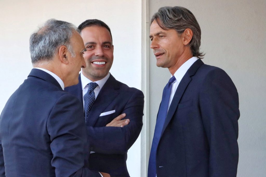 Conferenza presentazione Inzaghi-Reggina Saladini e Cardona