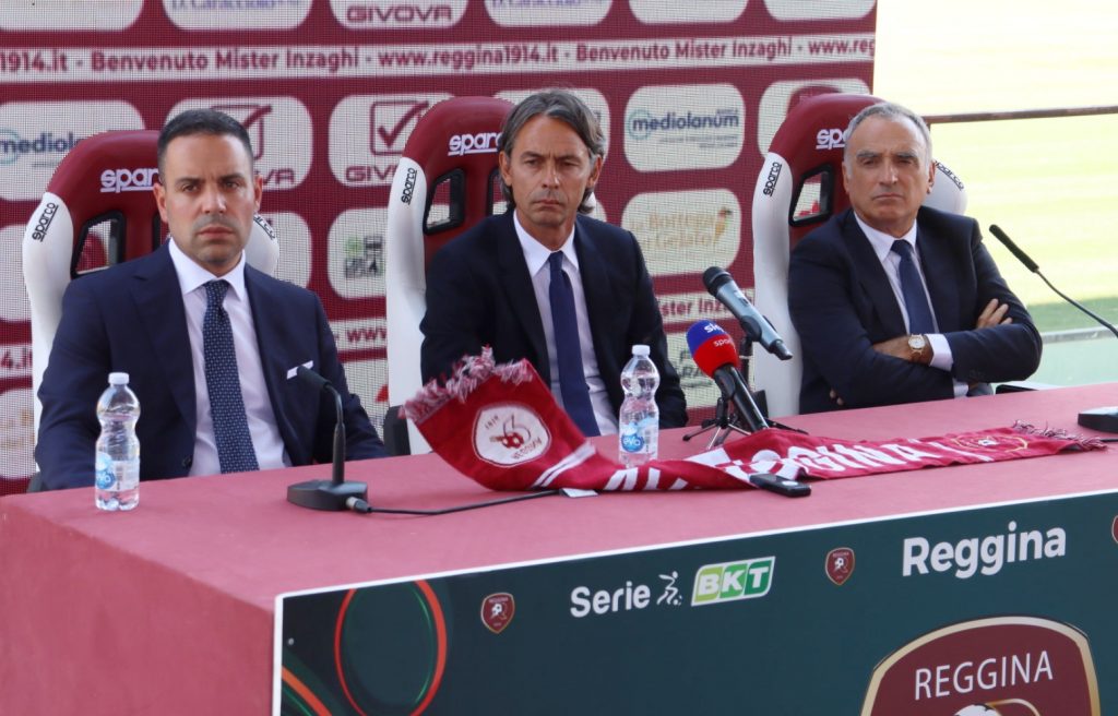 Conferenza presentazione Inzaghi-Reggina Saladini e Cardona