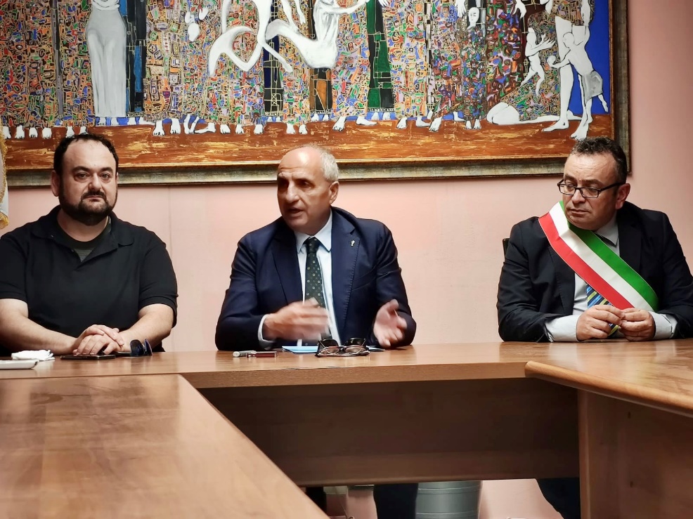 Giuseppe Gelardi a Platì con Paolo Ferrara e Rosario Sergi