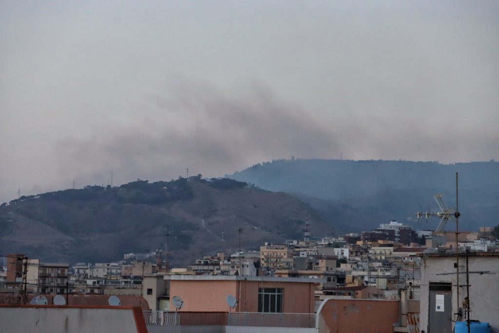 Incendio reggio calabria