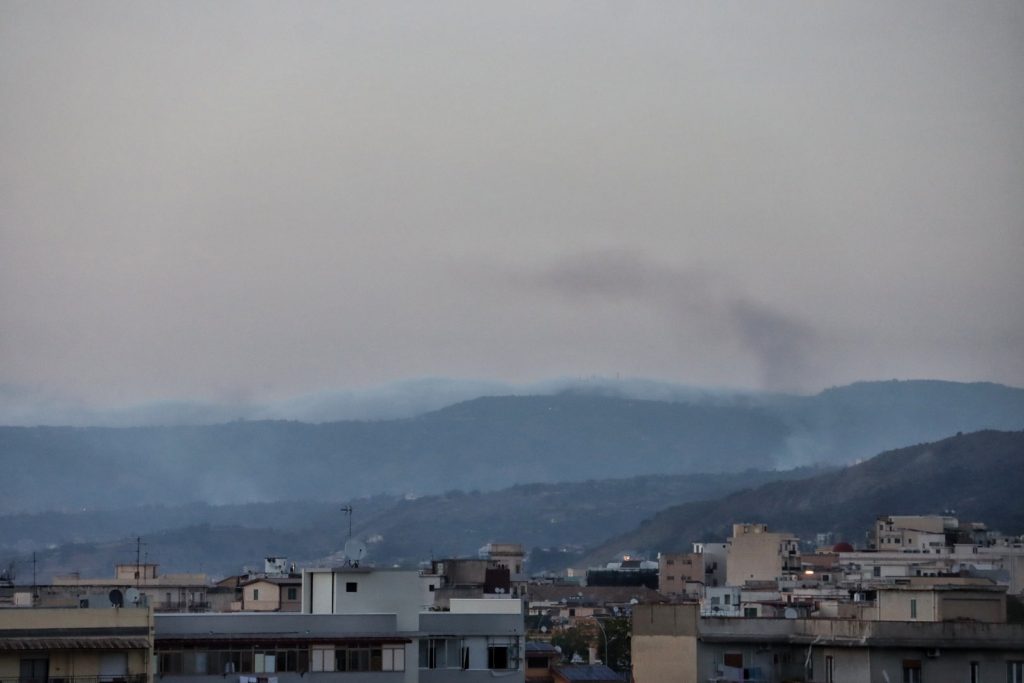 Incendio reggio calabria