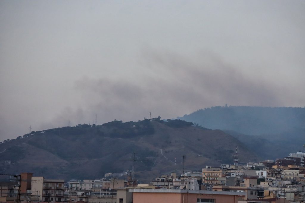 Incendio reggio calabria