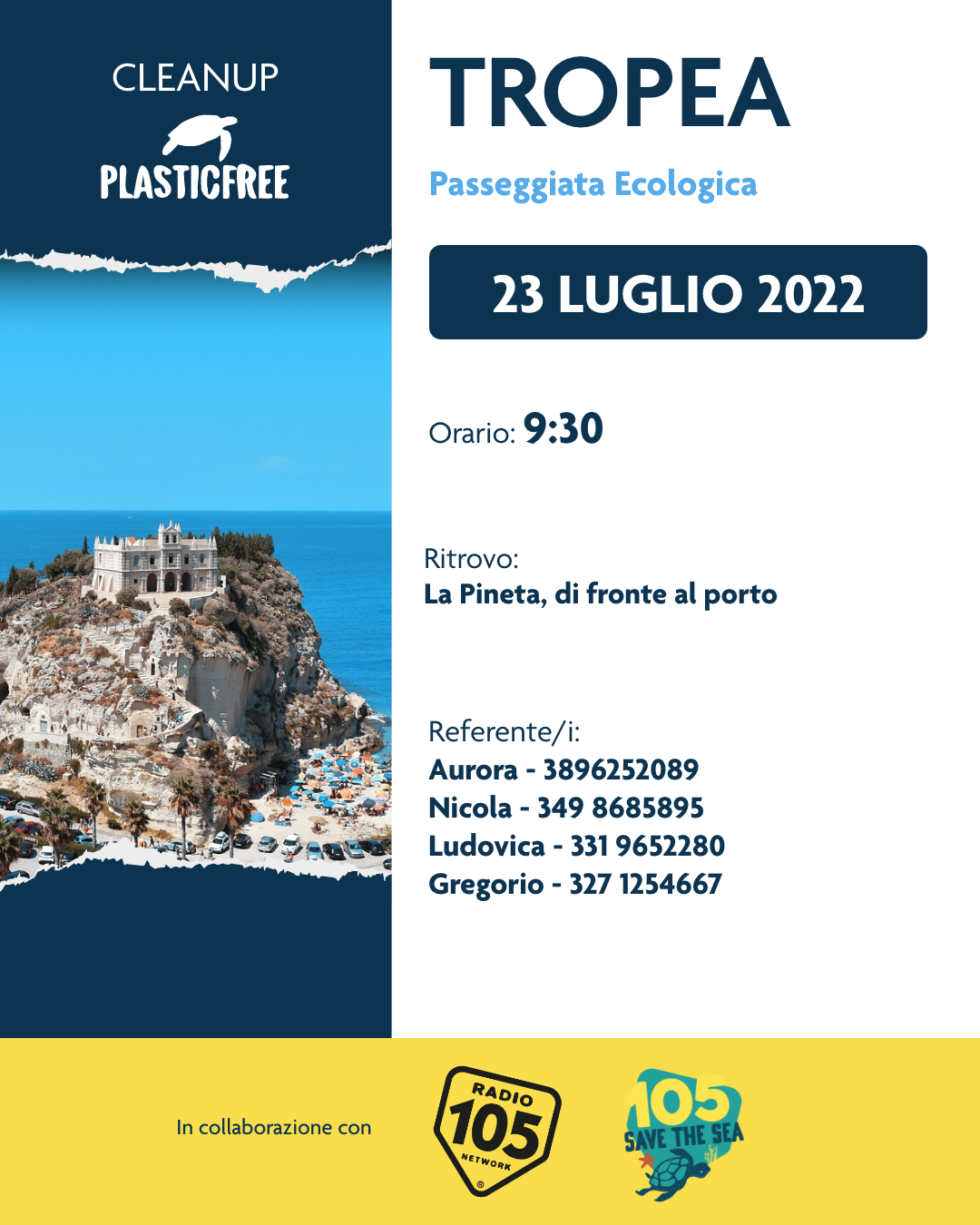 Locandina 23 luglio Plastic Free