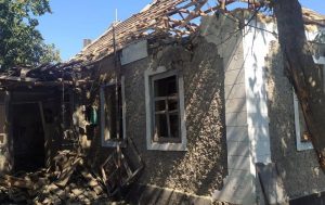 casa distrutta bombardamento russo