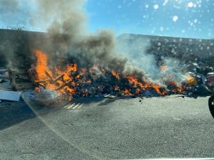 incendio rifiuti ciccarello