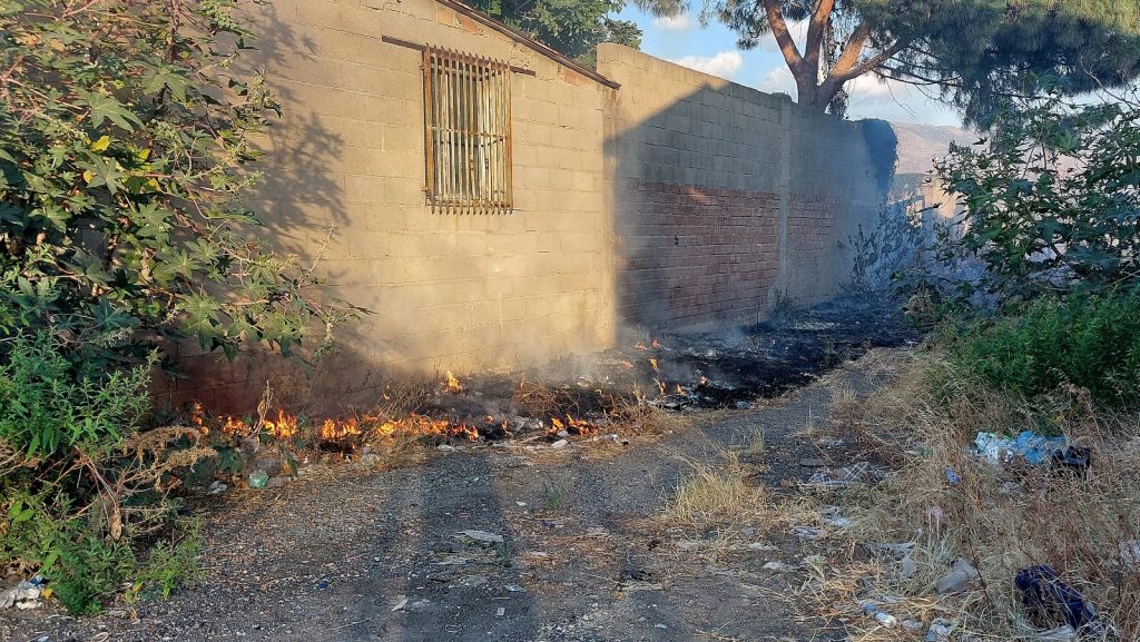 incendio sterpaglie reggio calabria