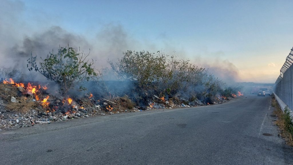 incendio sterpaglie reggio calabria
