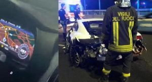 morto schianto 290 km h