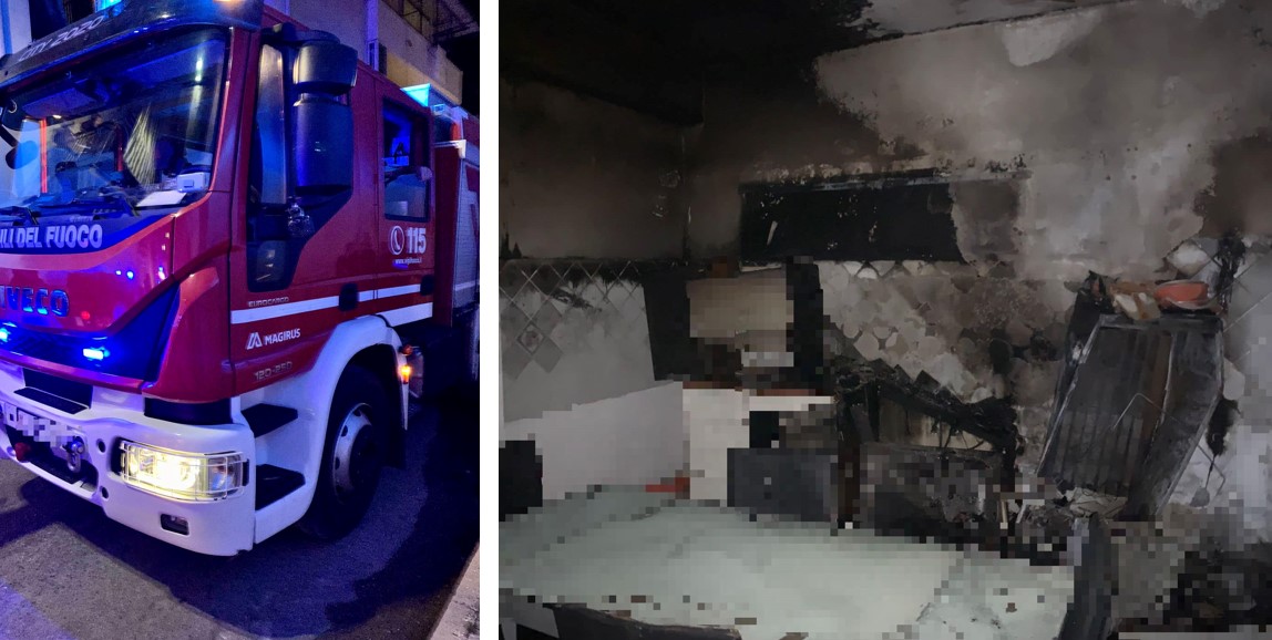 vigili del fuoco incendio abitazione